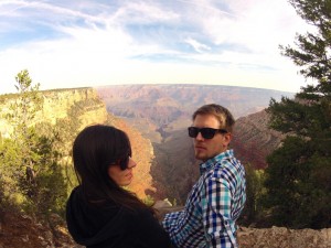 Grand Canyon Viewpoint - wir beide