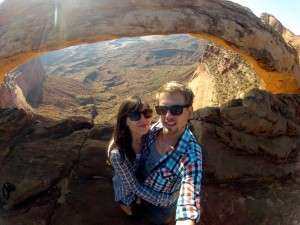 Mesa Arch wir beide
