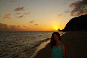 Sonnenuntergang am Lalomanu Beach - Evy