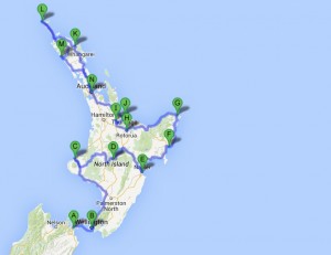 Route - Nordinsel